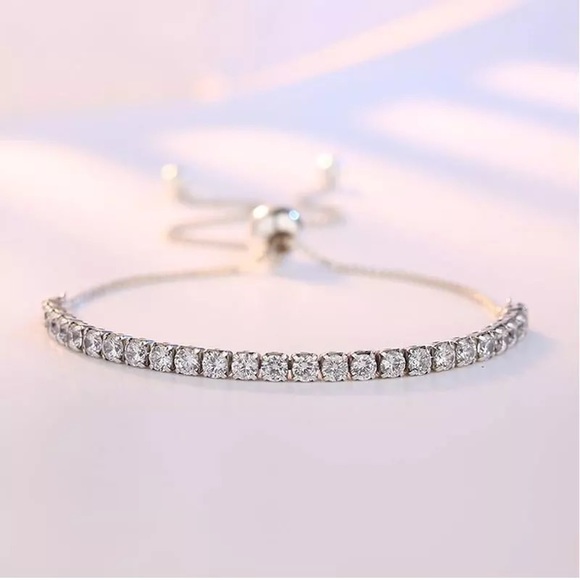 Jewelry - NEW 925 Sterling Silver ZIrcon Crystal Bracelet